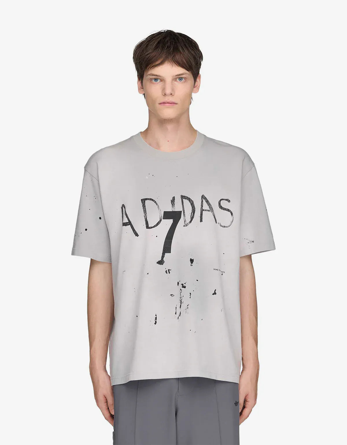 Song For The Mute x Adidas Originals 007 Grey Short Sleeve T-Shirt KS1342