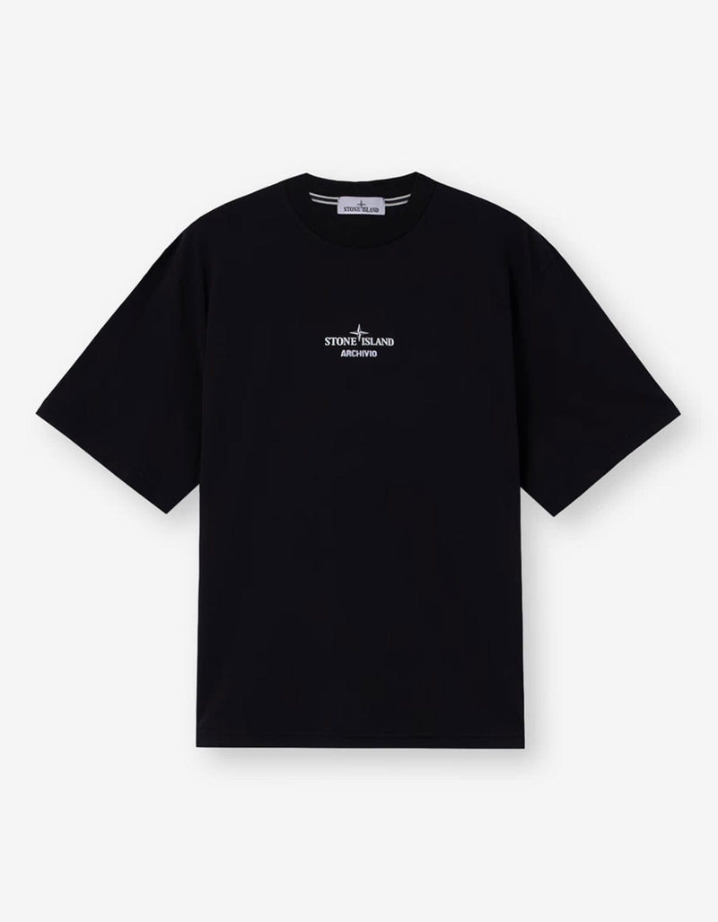 Stone Island Archivio Black Print T-Shirt K2S152100037 V0029