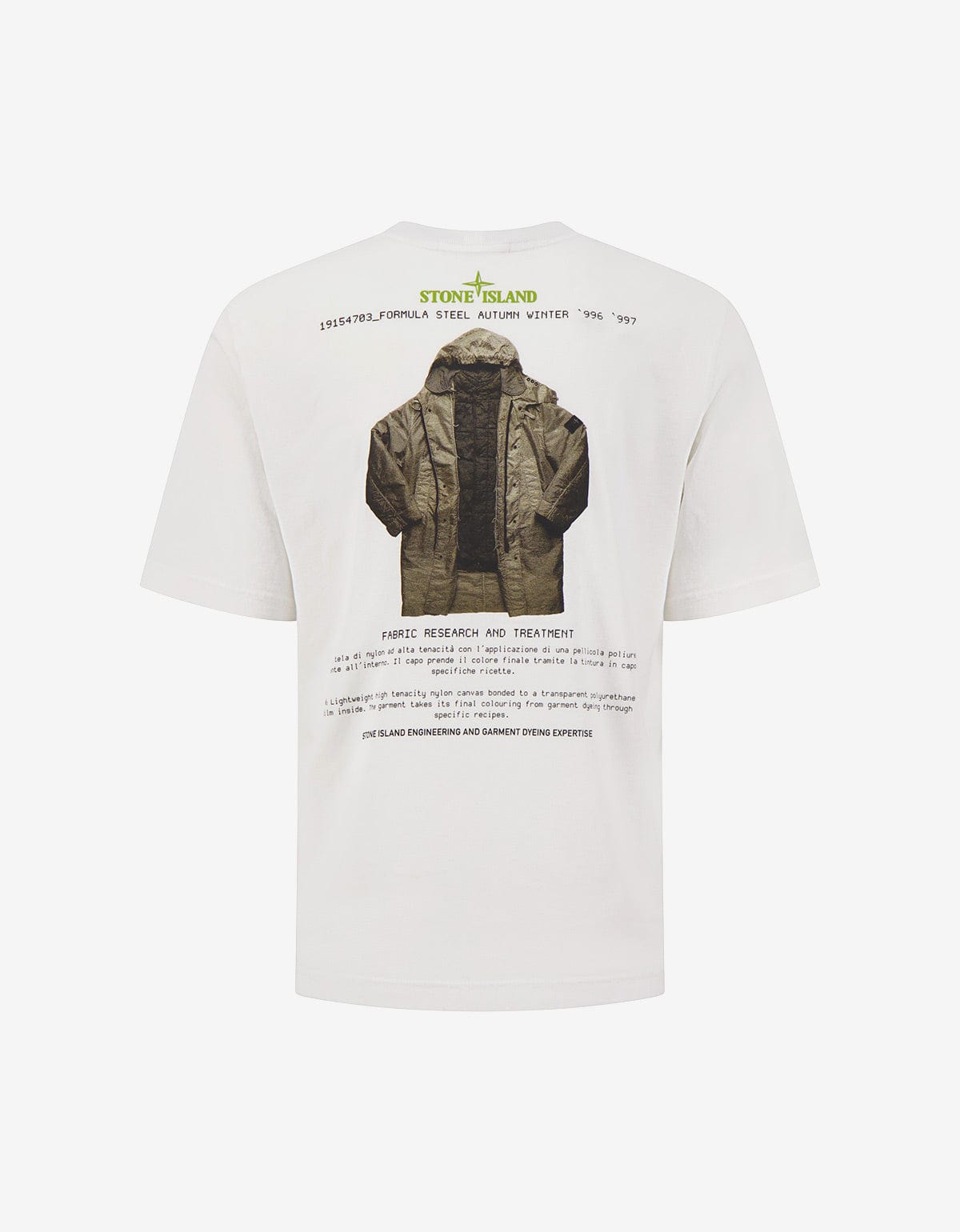Stone Island Archivio White Print T-Shirt K2S152100037 V0001