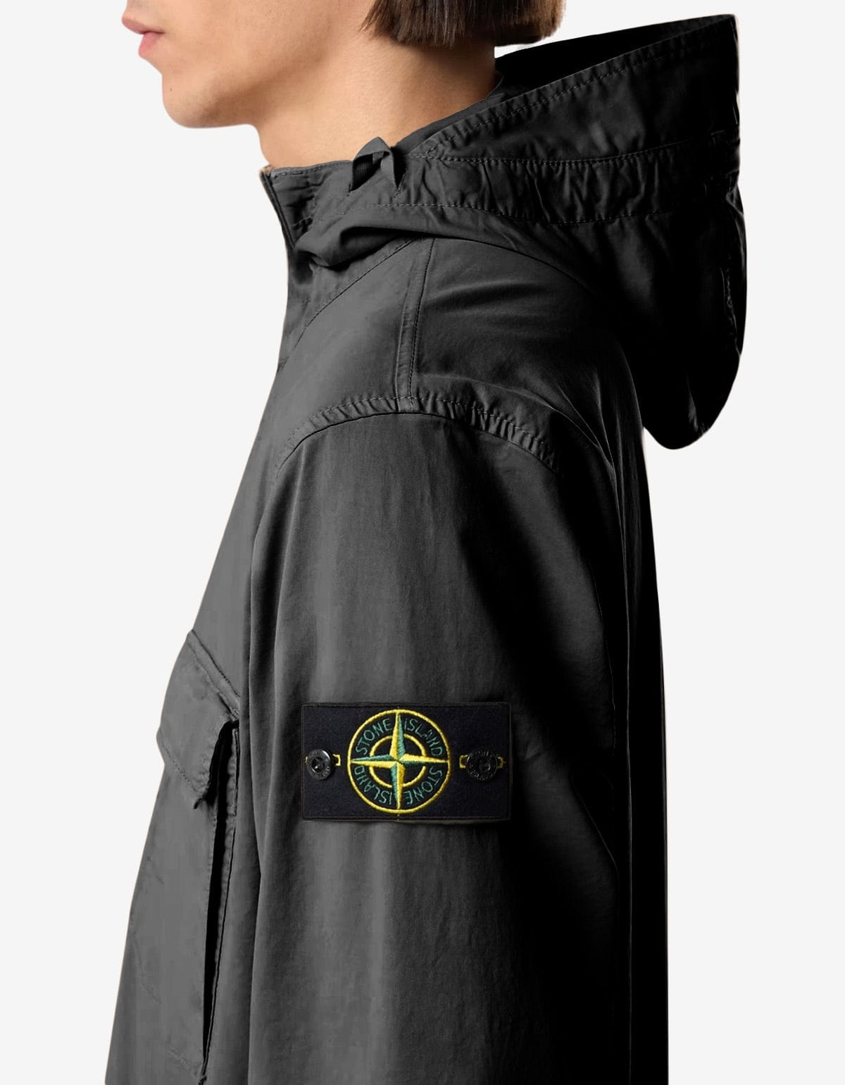 Stone Island Black Anti-drop Hooded Jacket L1S154100077S0A10V0029