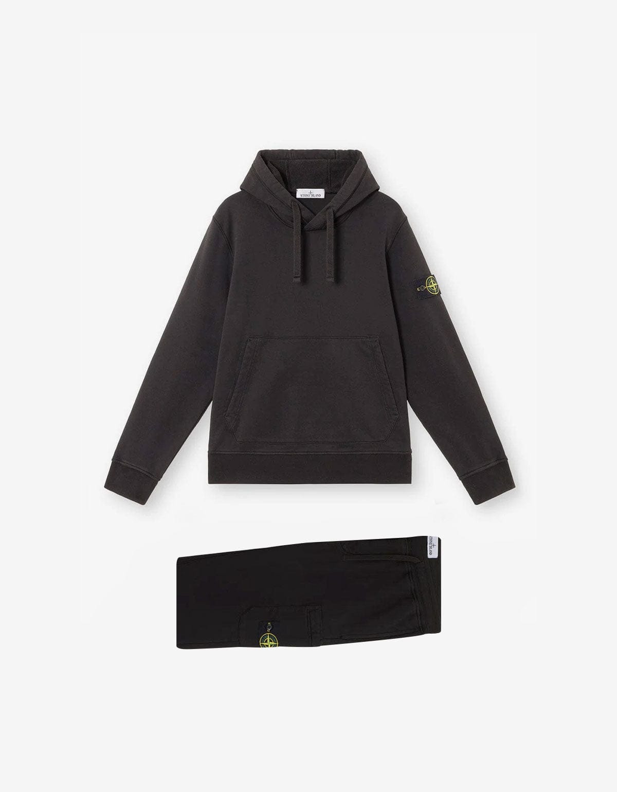 Stone Island Black Compass Hoodie & Sweat Pants