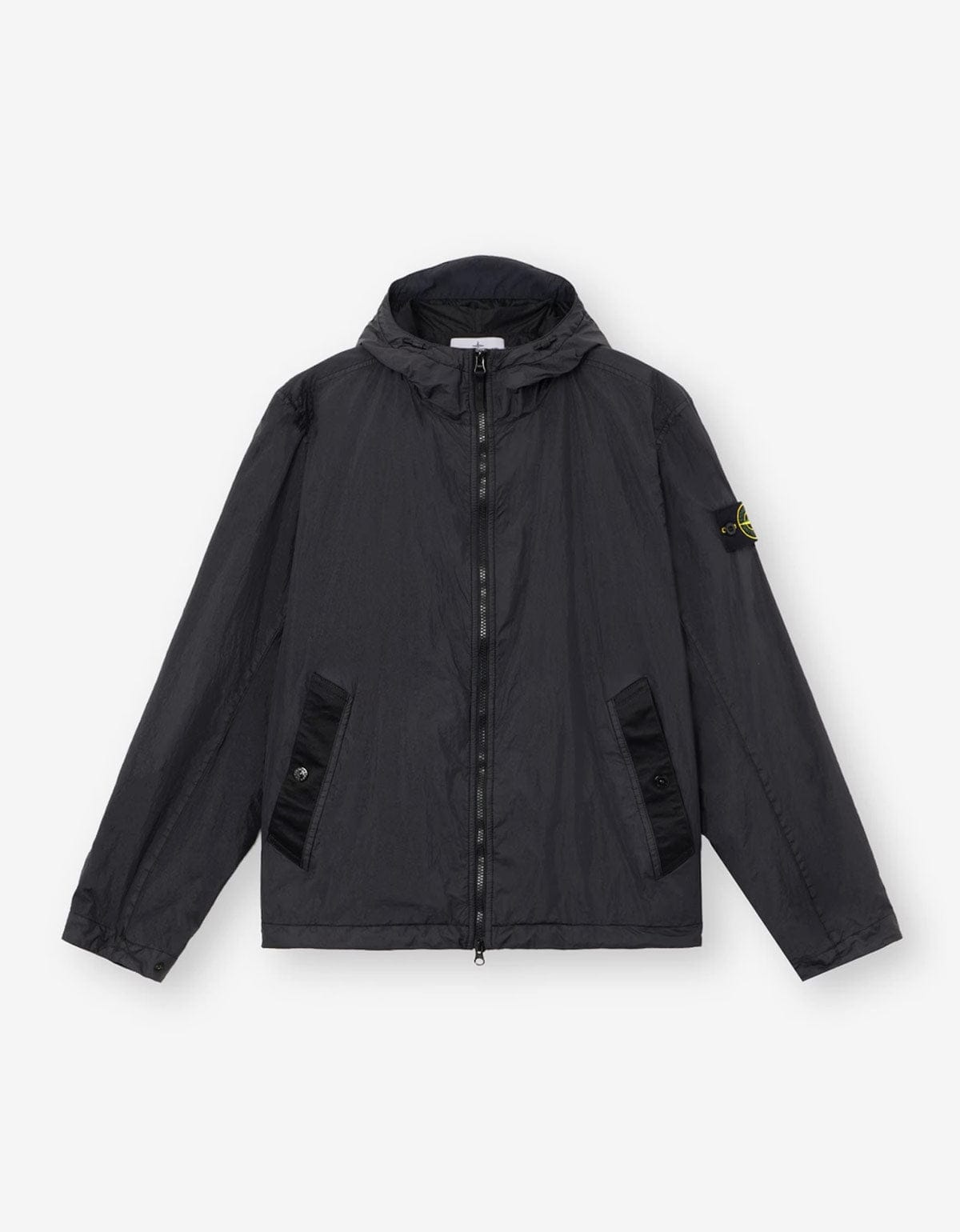 Stone Island Black Crinkle Reps NY Anti-drip Jacket L1S154100001S0A23V0029