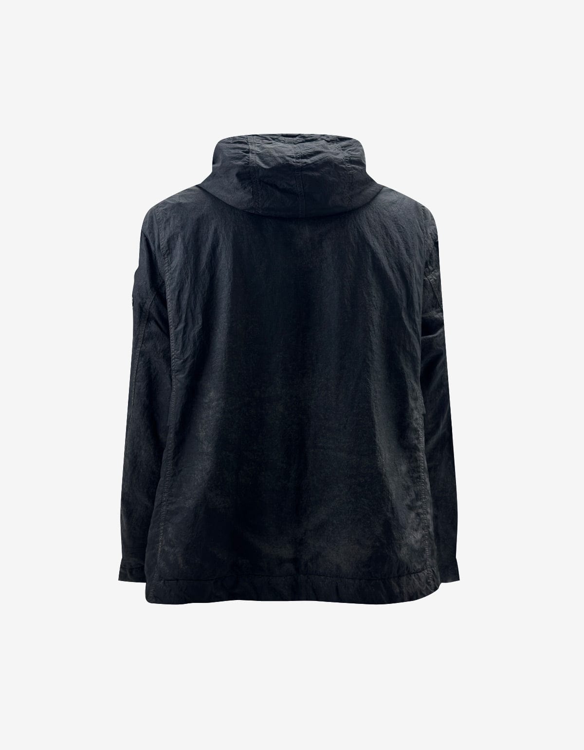 Stone Island Black Dense Nylon-TC Hand Spray Reflective Jacket