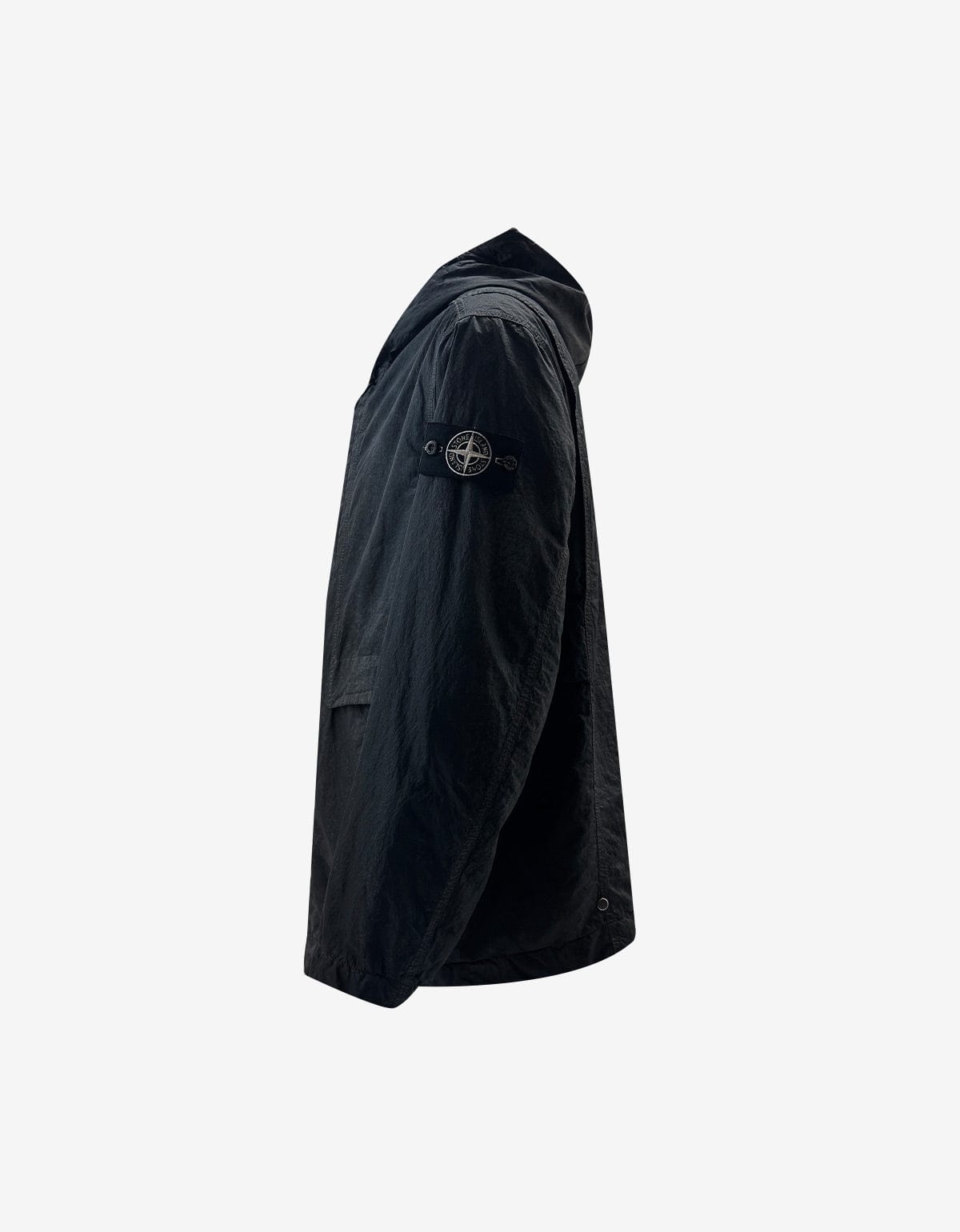 Stone Island Black Dense Nylon-TC Hand Spray Reflective Jacket L1S154100072S0359V0029