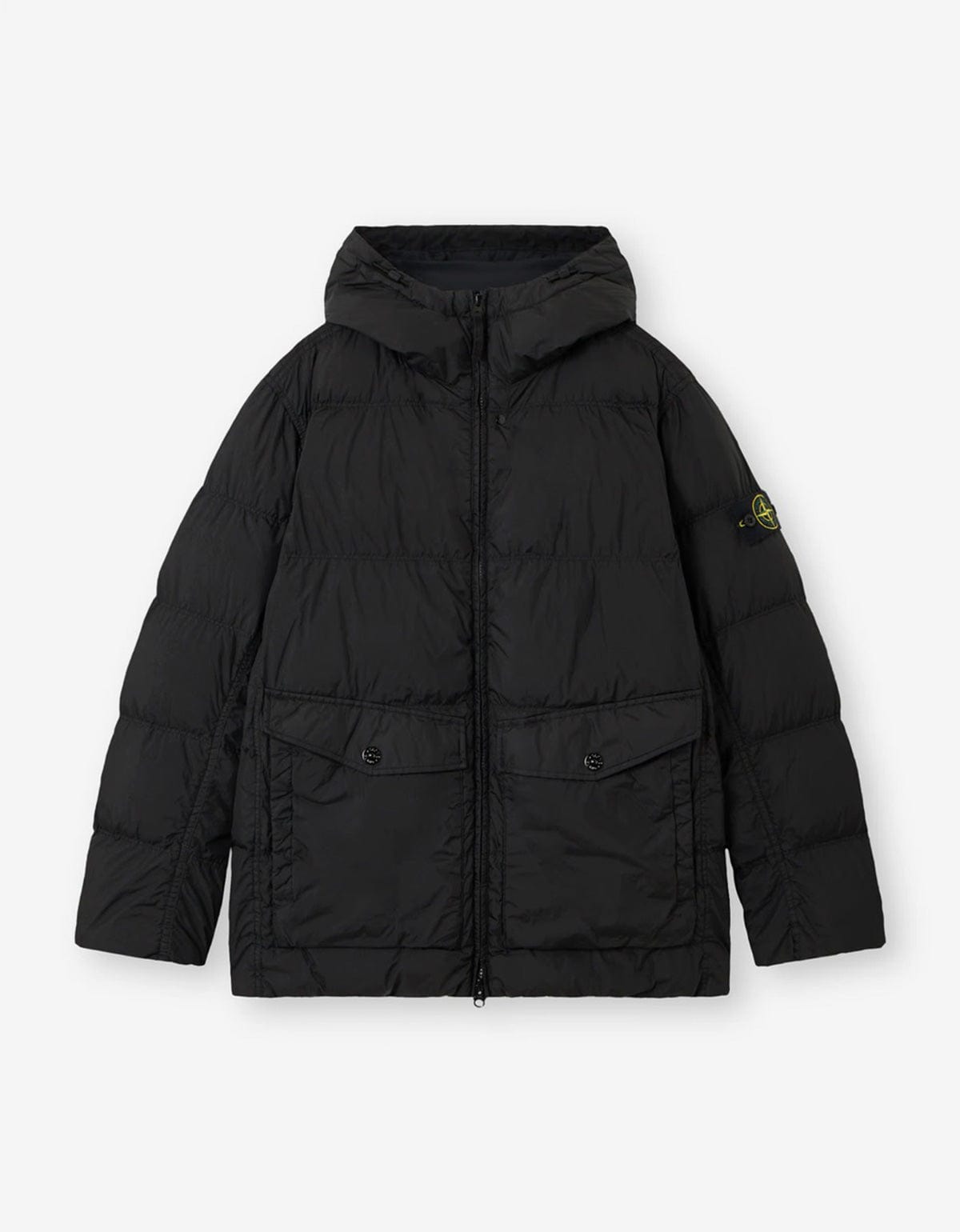 Stone Island Black Down Short Parka K2S154100011 V0029
