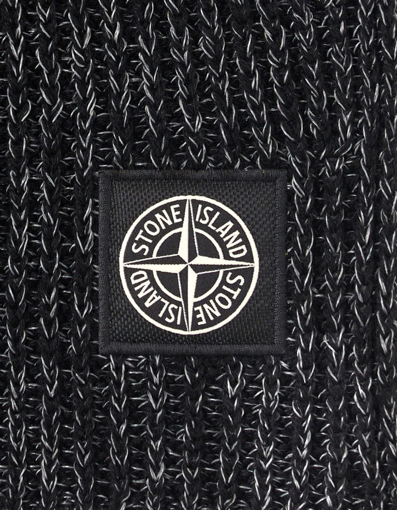 Stone Island Black Knit Reflective Balaclava K2S15N100010 V0M29