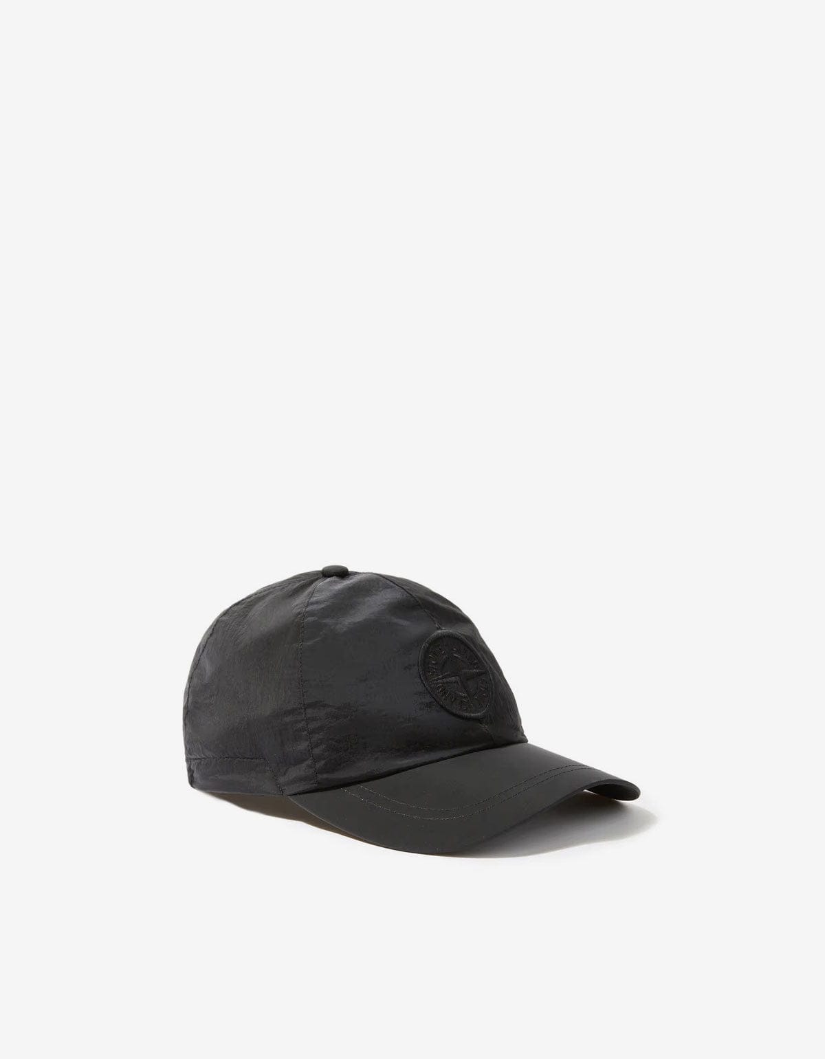 Stone Island Black Nylon Metal Cap | Baseball Hat | Zoo Fashions