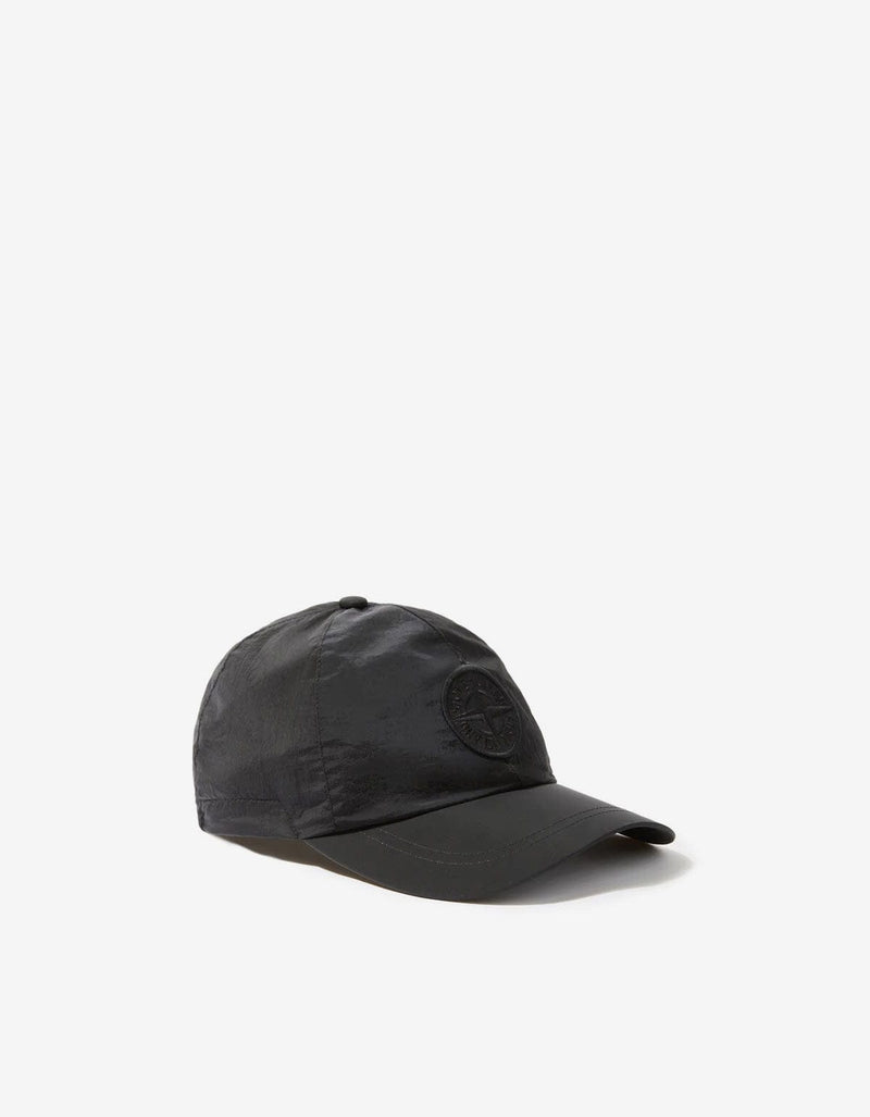 Stone Island Black Nylon Metal Cap K2S159100011 V0029