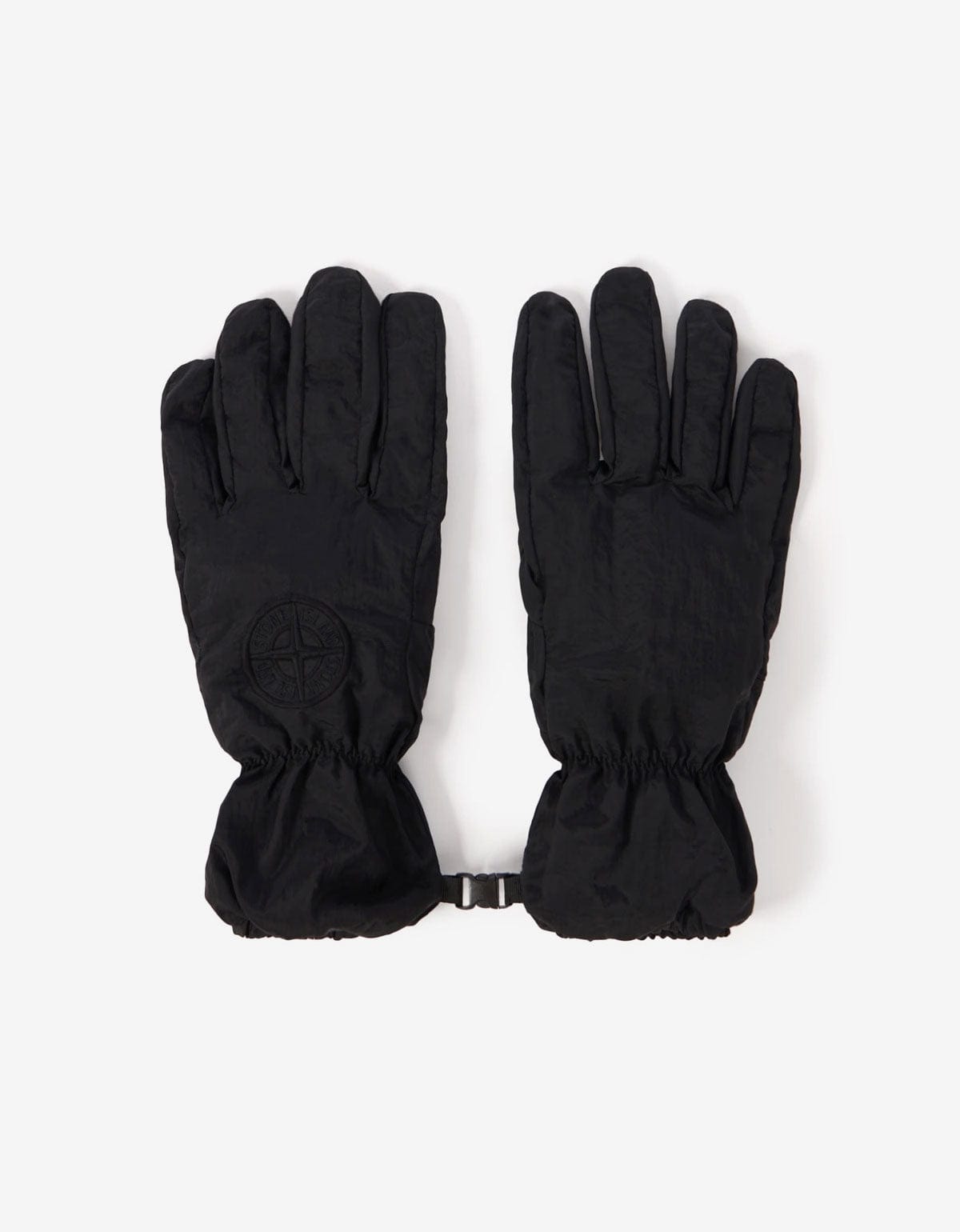 Stone Island Black Nylon Metal Gloves K2S159400001 V0029