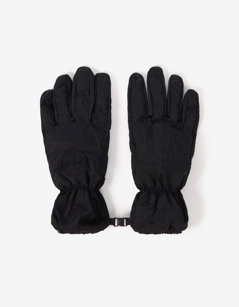 Stone Island Black Nylon Metal Gloves K2S159400001 V0029