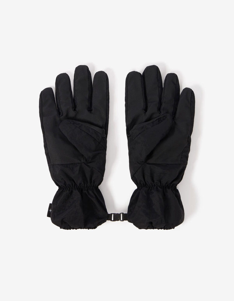 Stone Island Black Nylon Metal Gloves K2S159400001 V0029