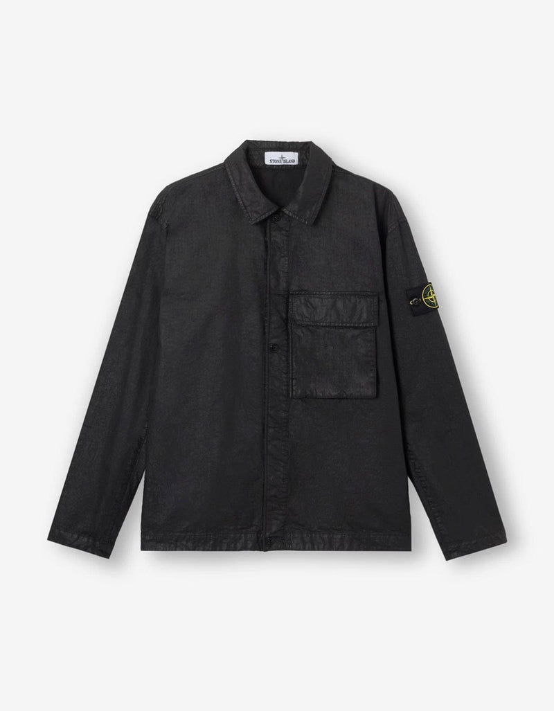 Stone Island Black Nylon Panama-TC Overshirt L1S151200003S0069V0029