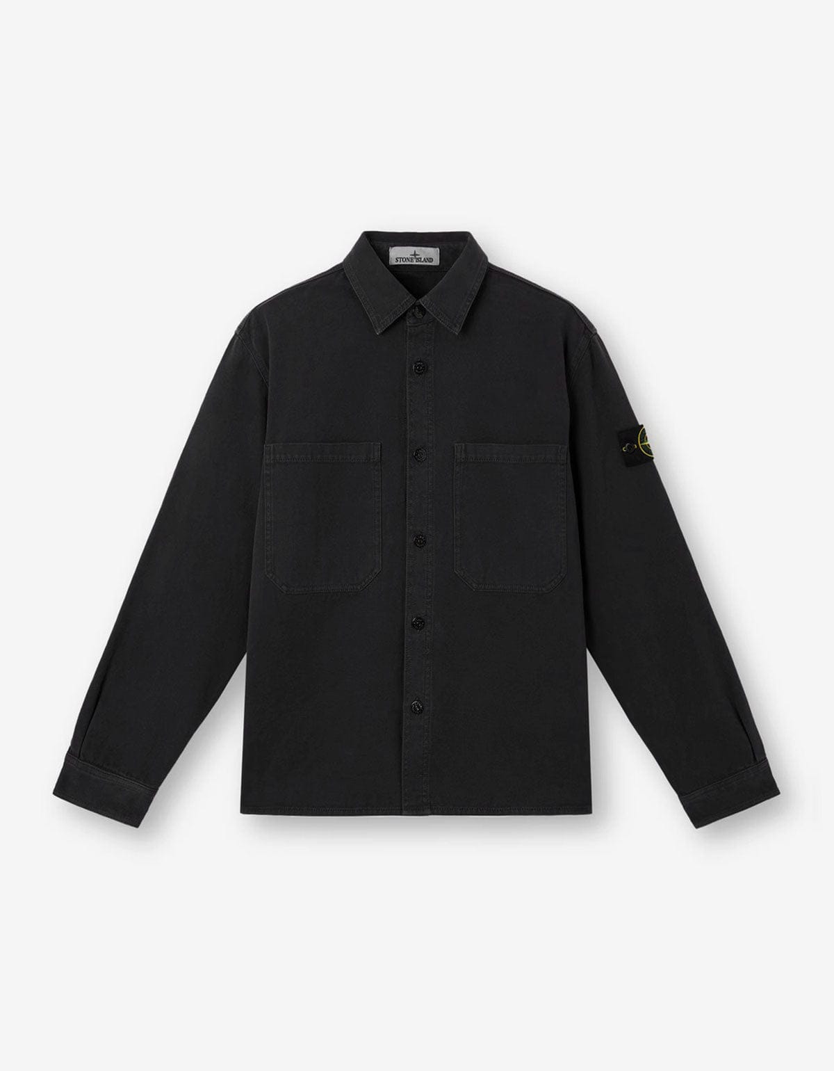 Stone Island Black Old Effect Overshirt K2S151200025 V0129