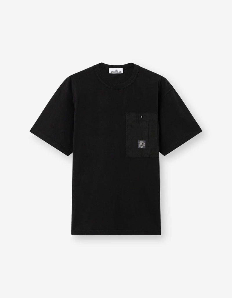 Stone Island Black Ripstop Chest Pocket T-Shirt L1S152100004S0115V0029