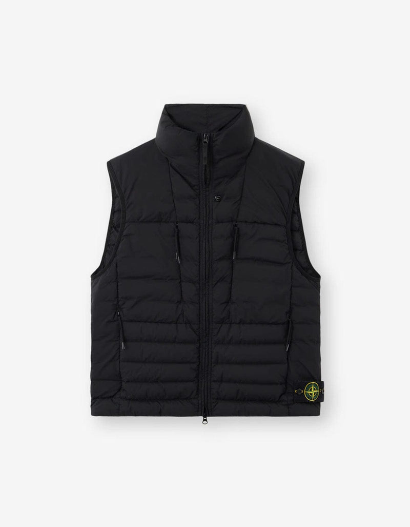 Stone Island Black Seamless Tunnel Nylon Down-TC Vest K2S15G100004 V0029