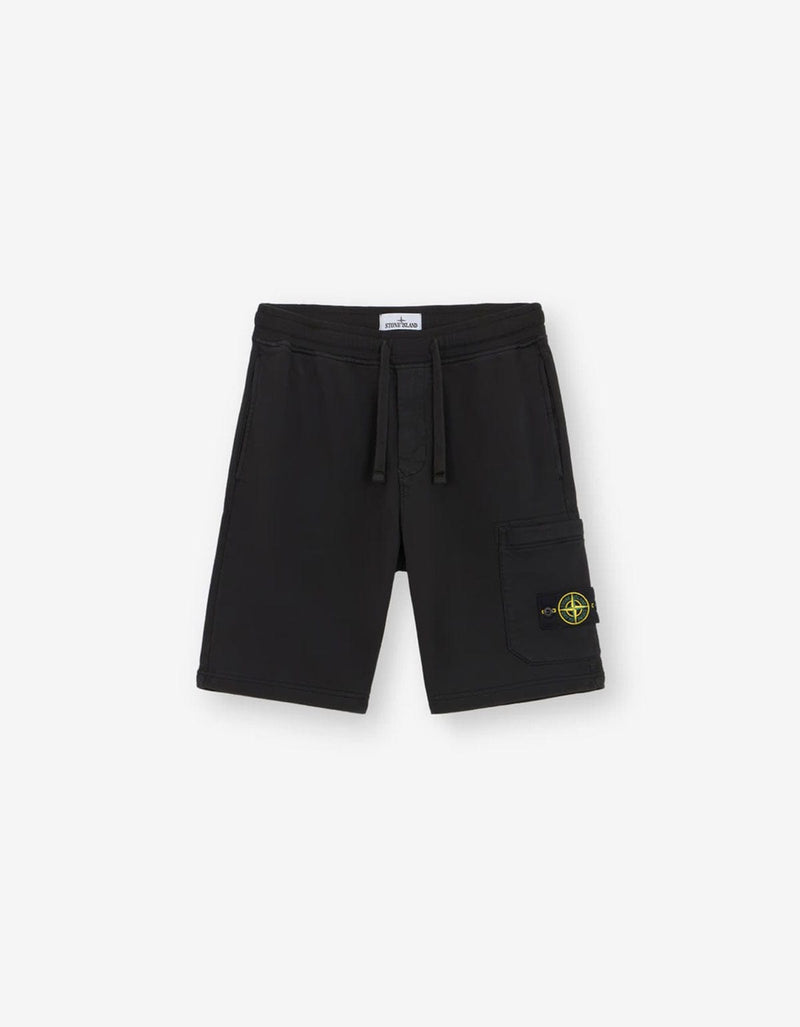 Stone Island Black Sweat Shorts K2S156200011 V0029