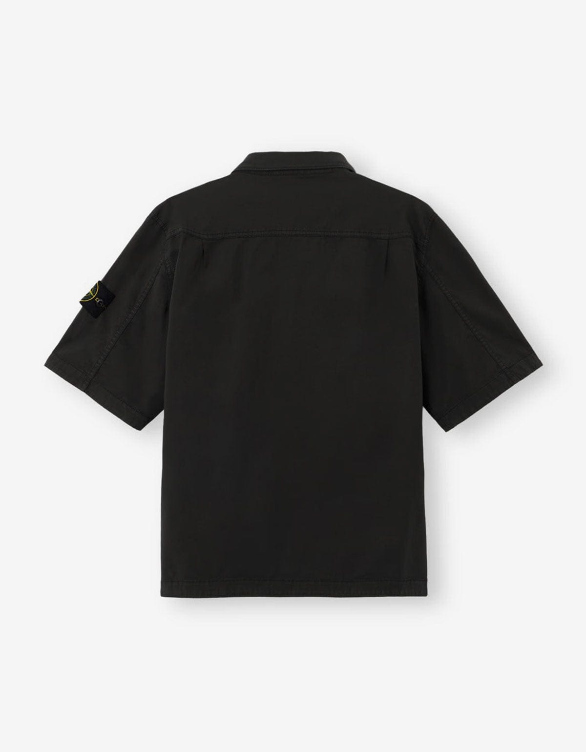Stone Island Black Twill Stretch-TC Shirt K2S151200033 V0029