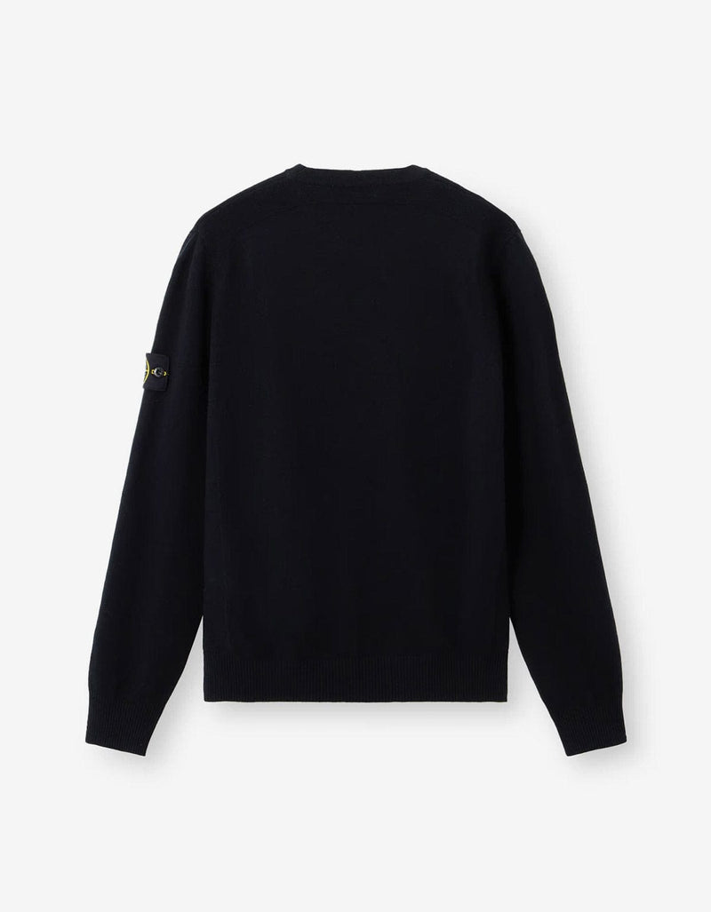 Stone Island Black Wool Sweater K2S155100001 V0029
