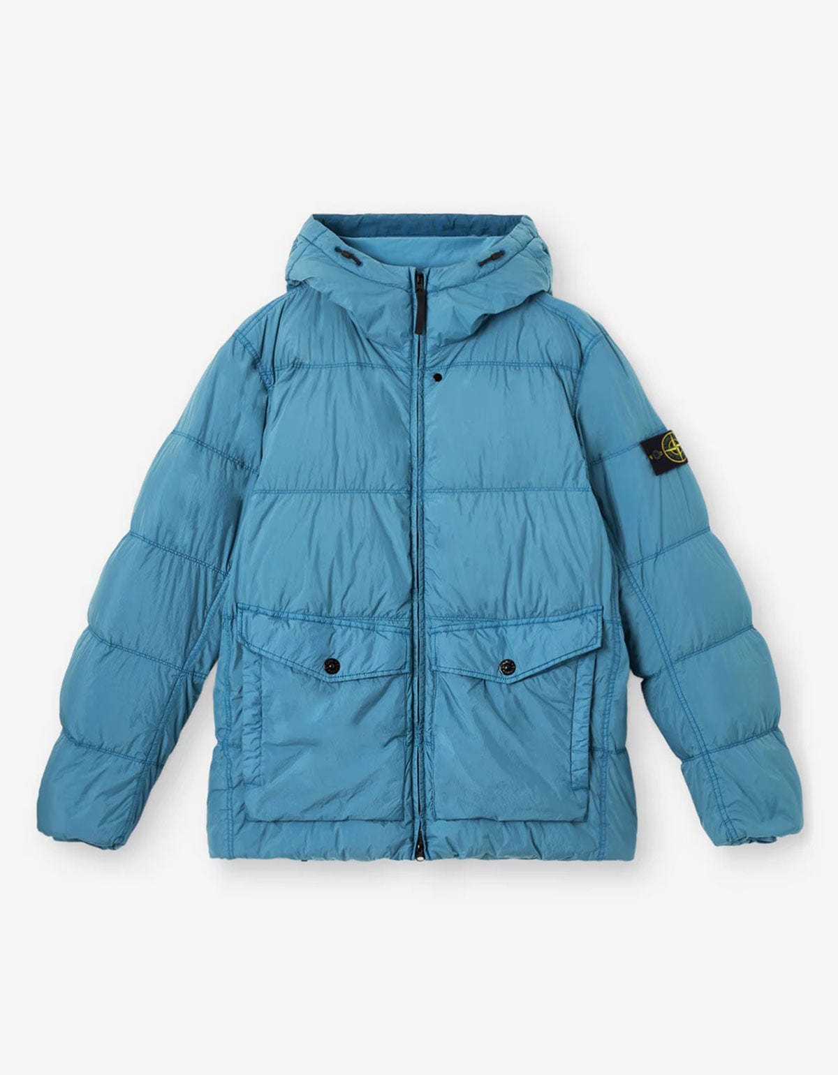 Stone Island Blue Crinkle Reps Ny. Down Jacket K2S154100011 V002B