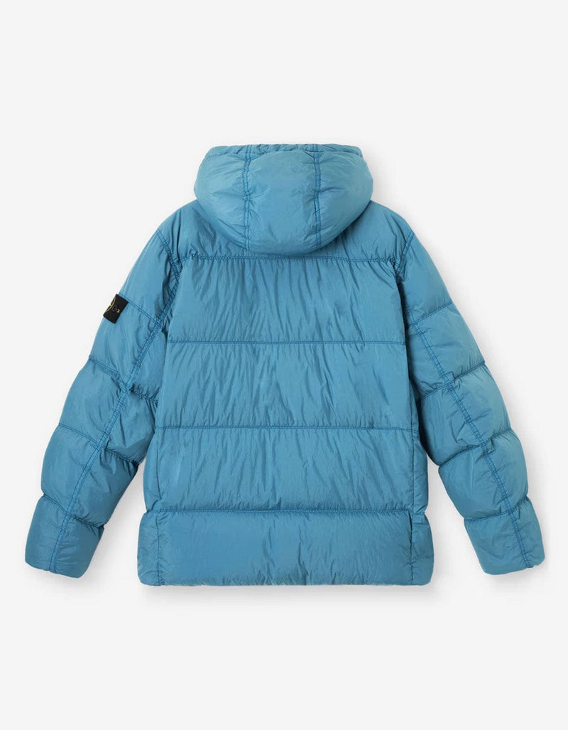 Stone Island Blue Crinkle Reps Ny. Down Jacket K2S154100011 V002B