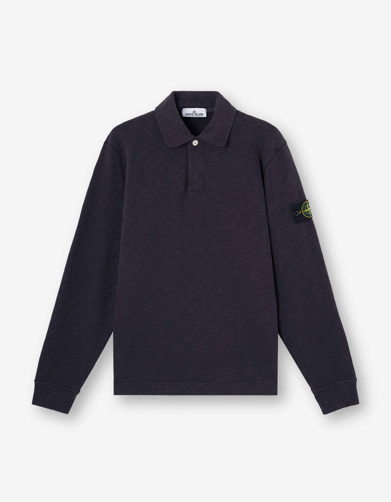 Stone Island Blue Long Sleeve Polo Shirt K2S156100054 V0026