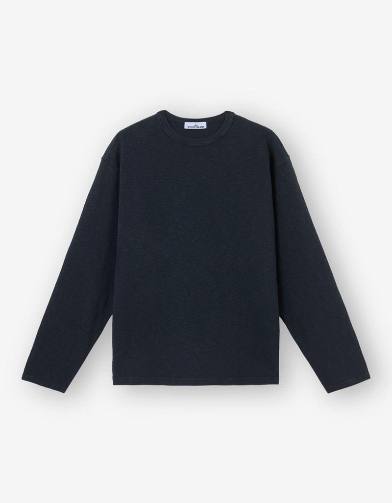 Stone Island Blue Vanisé Old Effect Long Sleeve T-Shirt K2S152100017 V0120