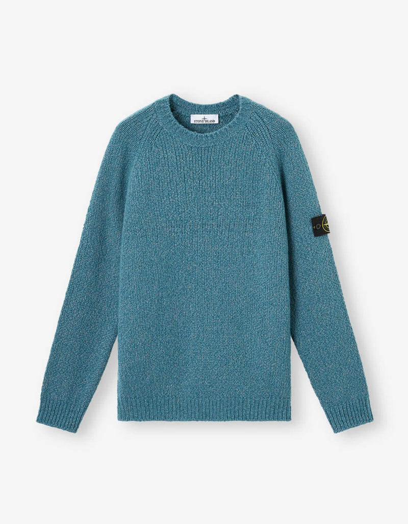 Stone Island Blue Wool Sweater K2S155100050 V0M57