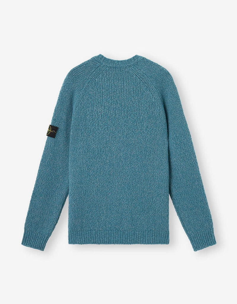 Stone Island Blue Wool Sweater K2S155100050 V0M57