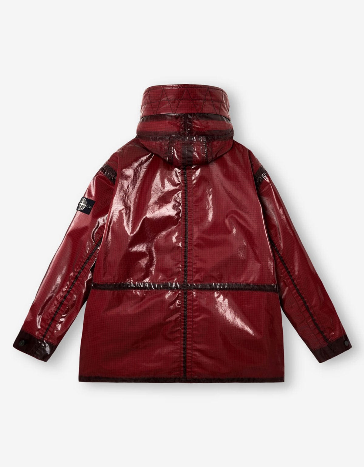 Stone Island Burgundy Uneven Ripstop Prismatico Parka K2S154100079 V0012