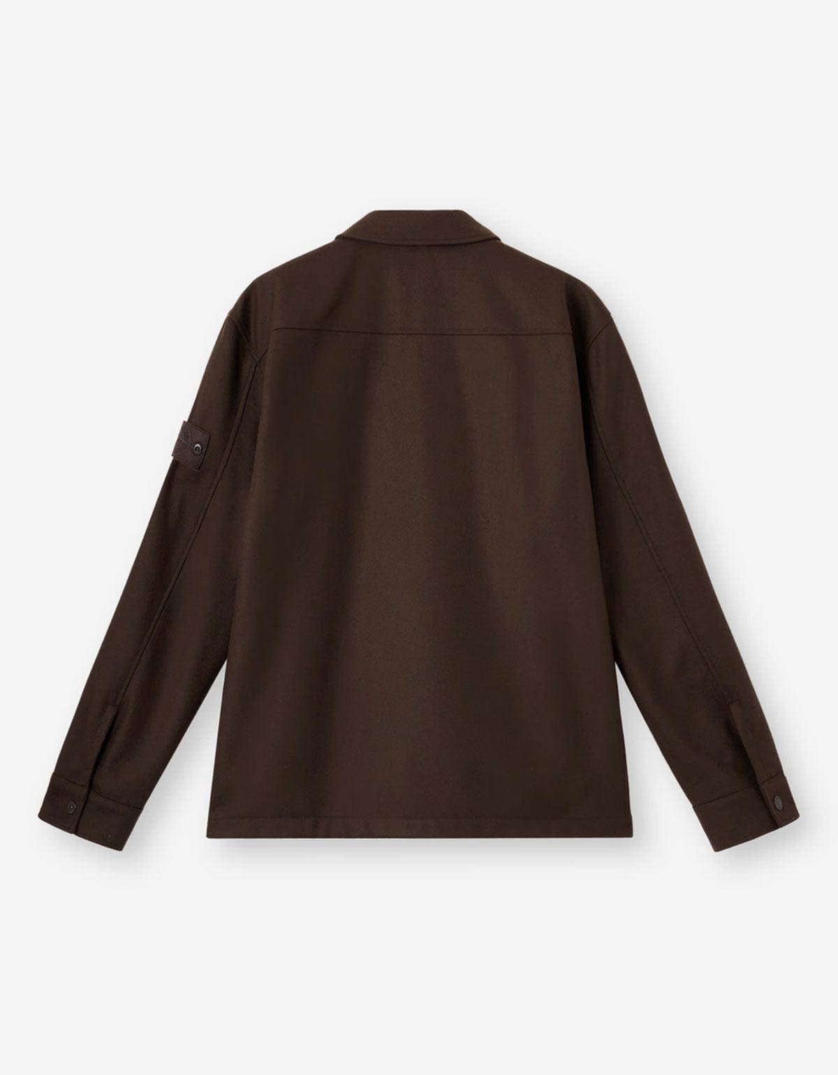Stone Island Ghost Brown Wool Overshirt K2S151200028 V0070