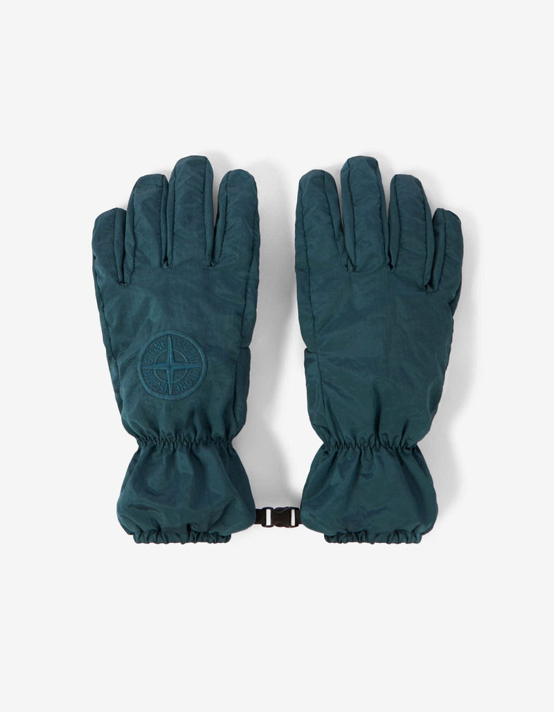 Stone Island Green Nylon Metal Gloves K2S159400001 V0057
