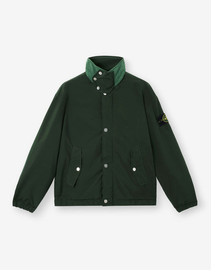 Stone Island Green Poly-TC Coach Jacket K2S15Q100015 V005E