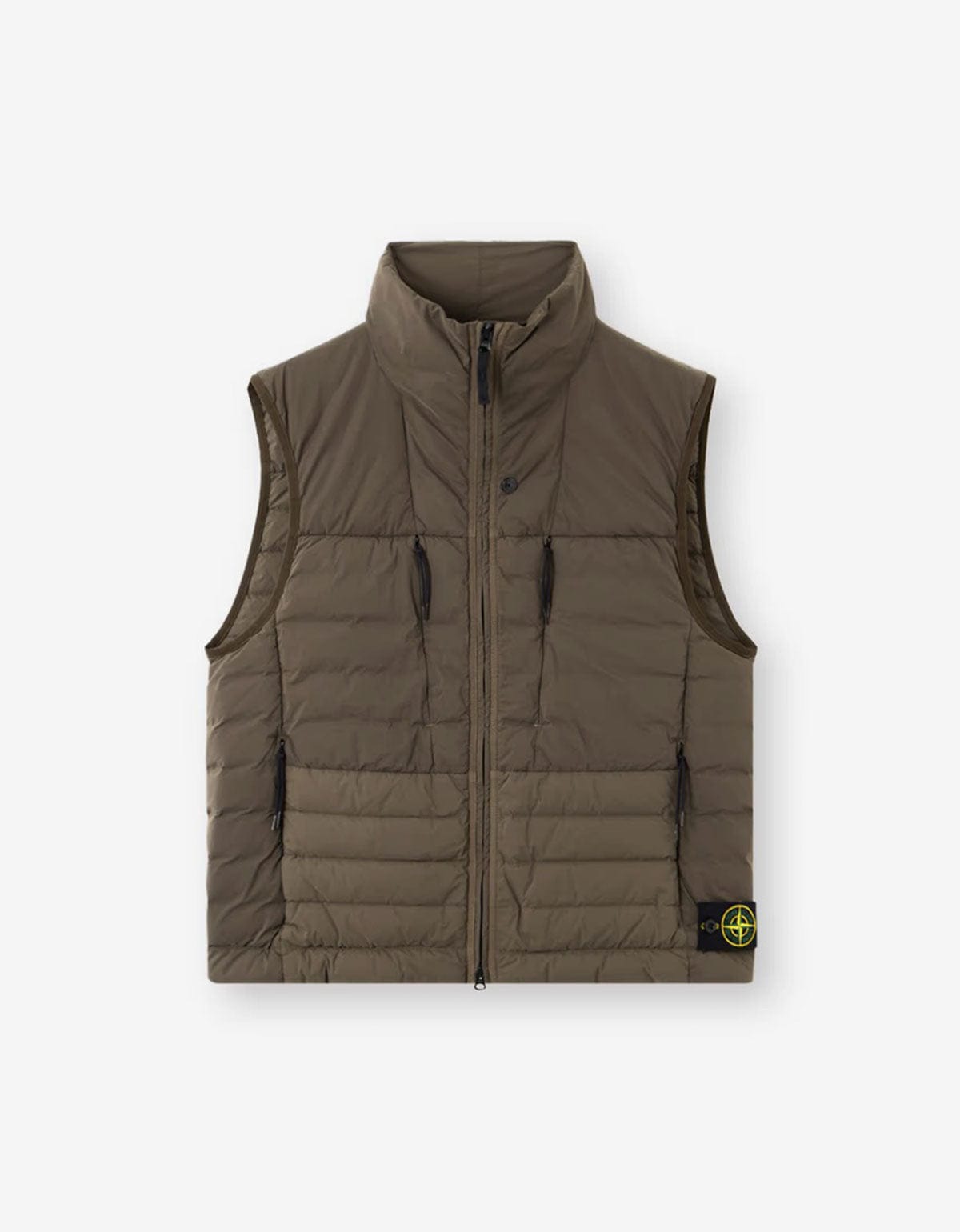 Stone Island Green Seamless Tunnel Nylon Down-TC Vest K2S15G100004 V0054 