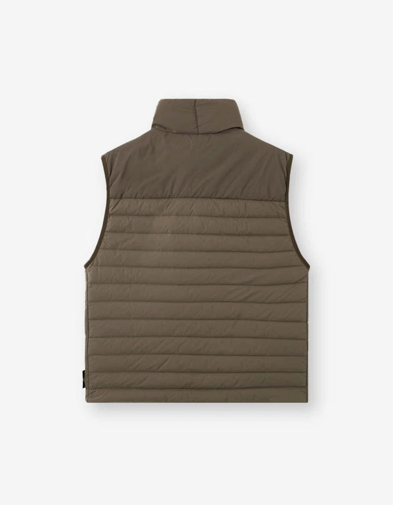 Stone Island Green Seamless Tunnel Nylon Down-TC Vest K2S15G100004 V0054 