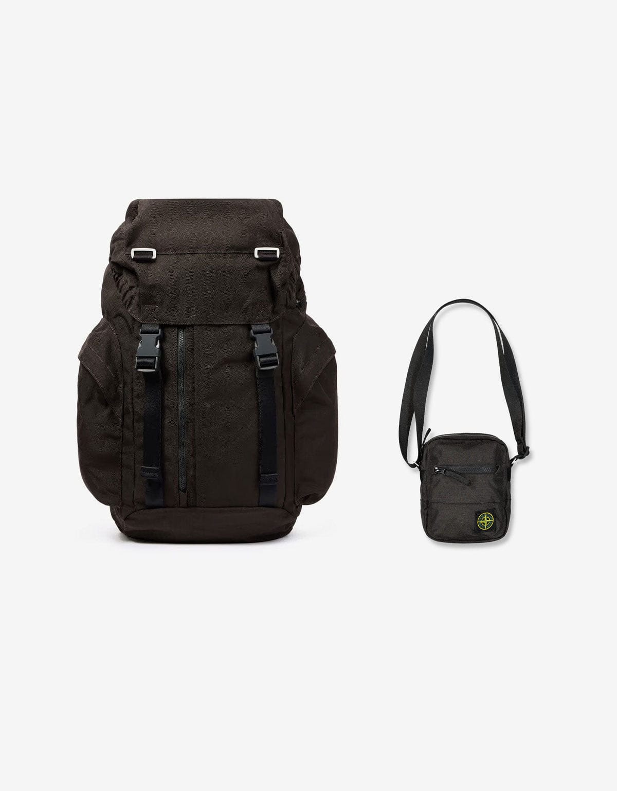 Stone Island Grey Backpack & Crossbody Bag Set