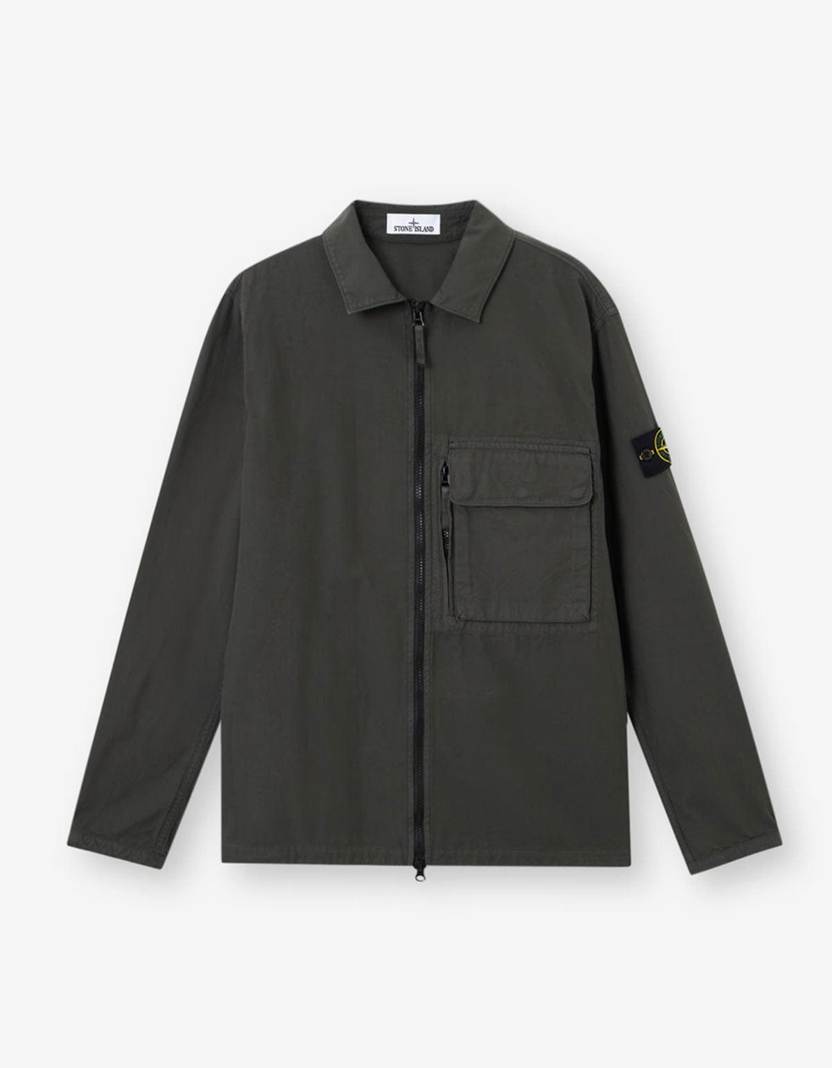 Stone Island Grey Canvas Weave Overshirt K2S151200004 V0062