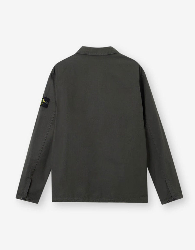 Stone Island Grey Canvas Weave Overshirt K2S151200004 V0062