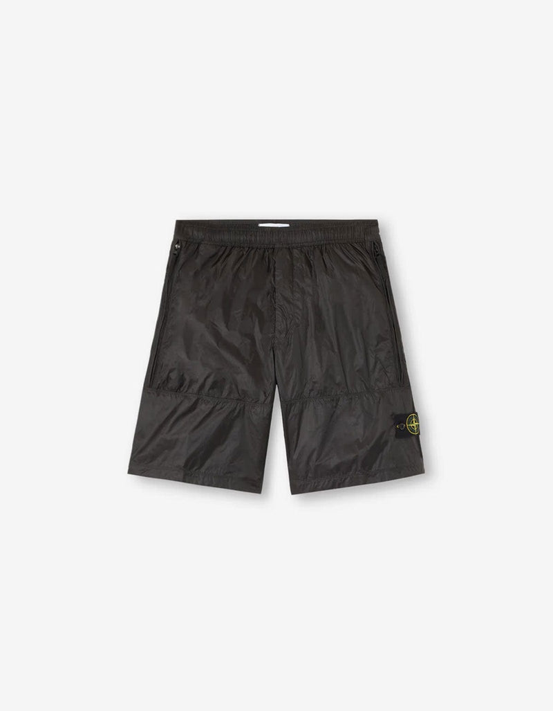Stone Island Grey Ripstop Light HT Nylon Shorts K2S15L100004 V0062