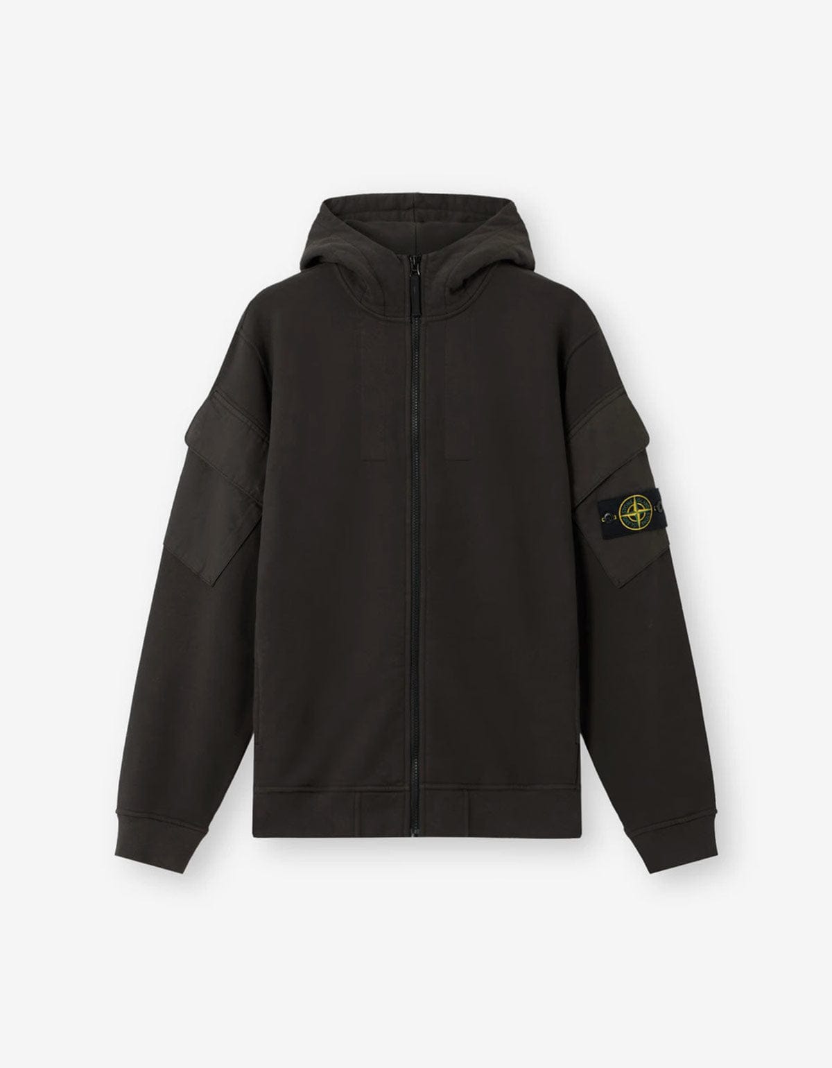Stone Island Lead Grey Compass Zip Hoodie K2S156100009 V0062