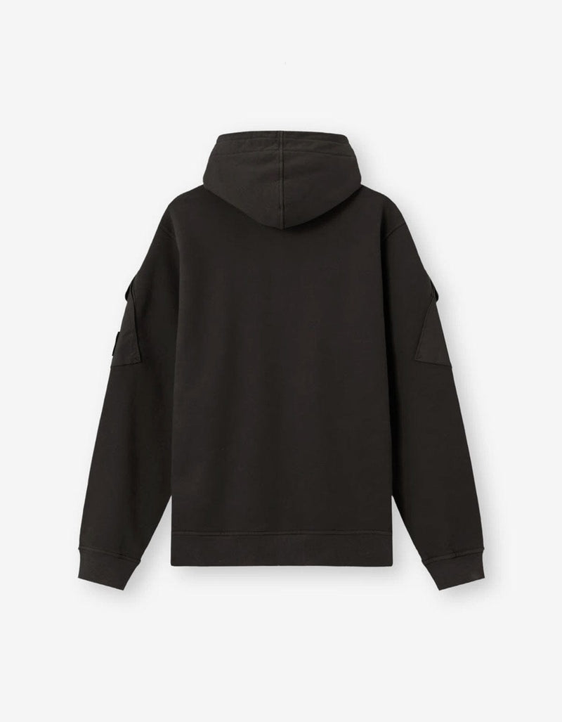 Stone Island Lead Grey Compass Zip Hoodie K2S156100009 V0062
