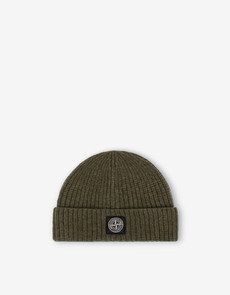 Stone Island Military Green Beanie Hat K2S15N100012 V0054