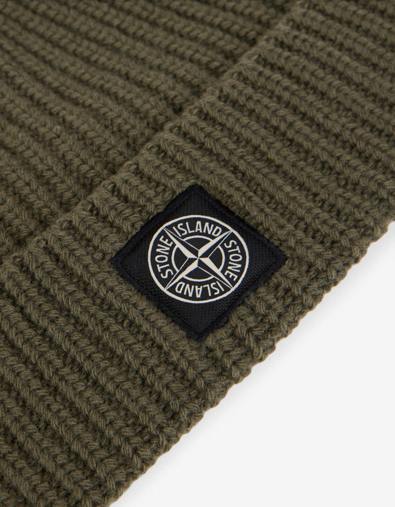 Stone Island Military Green Beanie Hat K2S15N100012 V0054