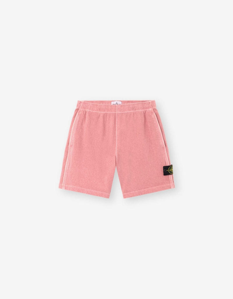 Stone Island Pink Old Effect Sweat Shorts L1S156200014S0060V018G
