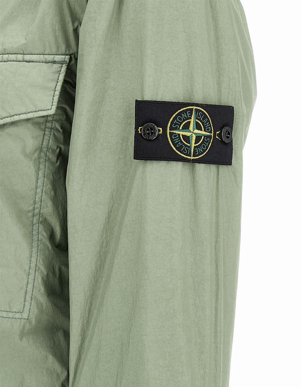 Stone Island Sage Green Crinkle Reps NY Jacket K2S15Q100006 V0055
