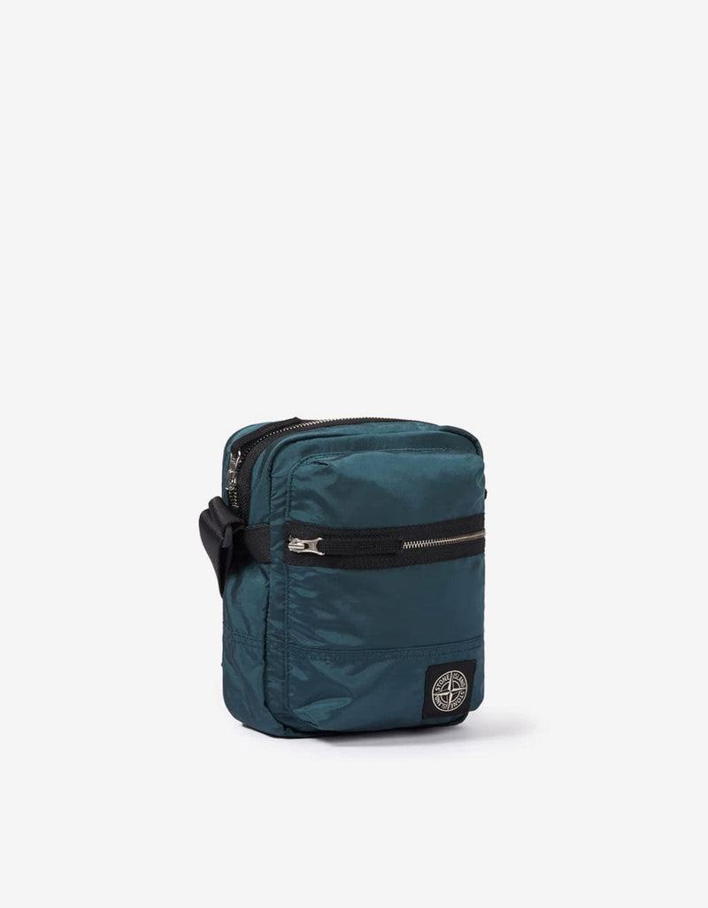 Stone Island Teal Green Nylon Metal Pouch Bag K2S159200015 V0057