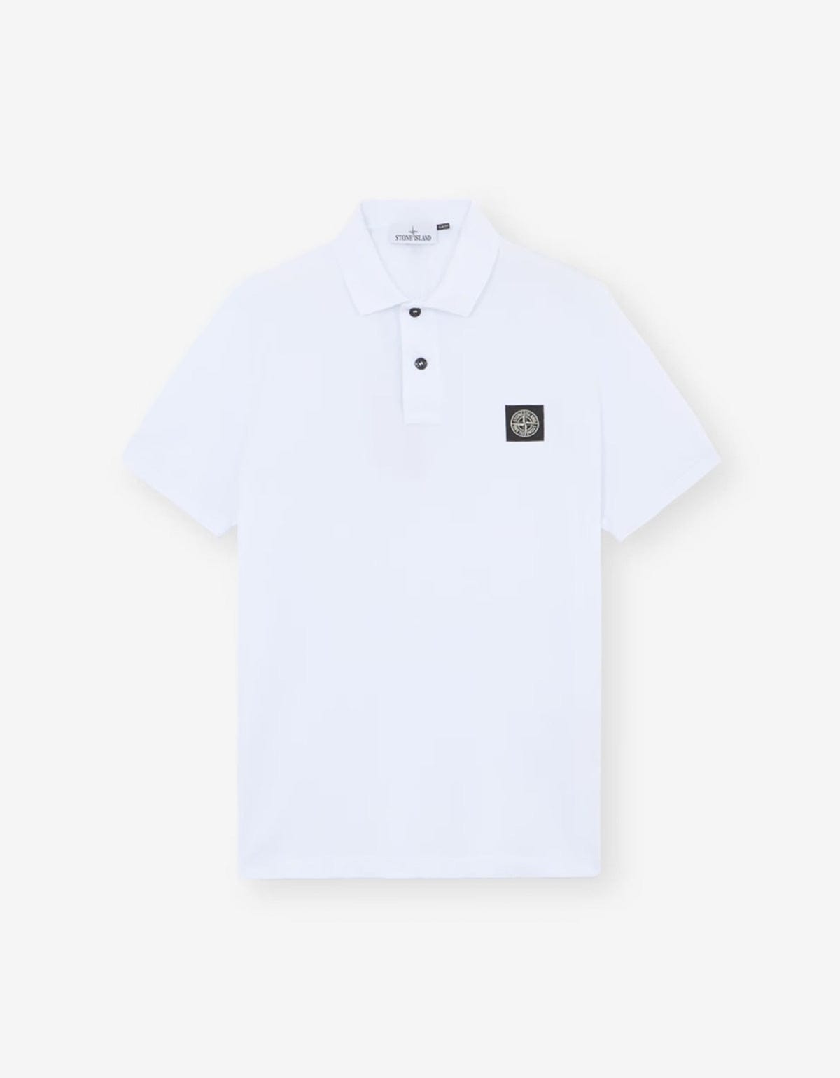 Stone Island White Compass Polo Shirt K2S152200005 V1001