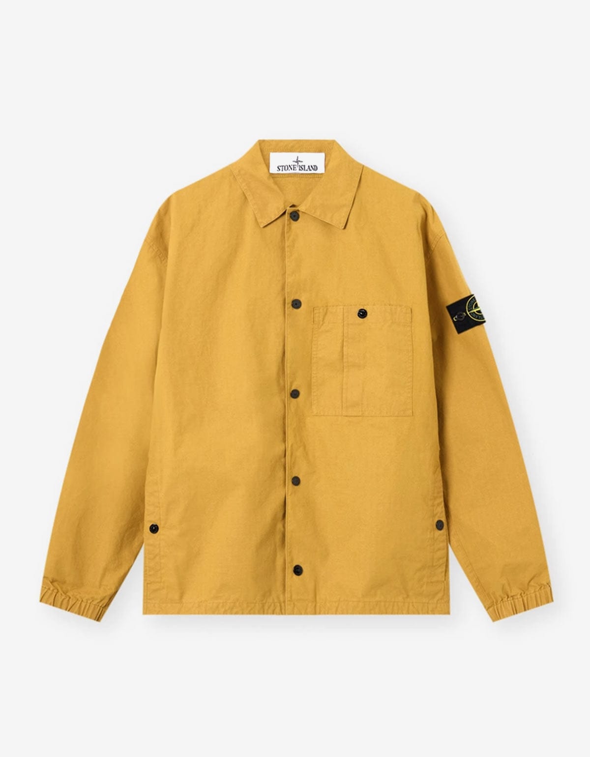 Stone Island Yellow Double-coated Ripstop Overshirt L1S151200018S0299V0034