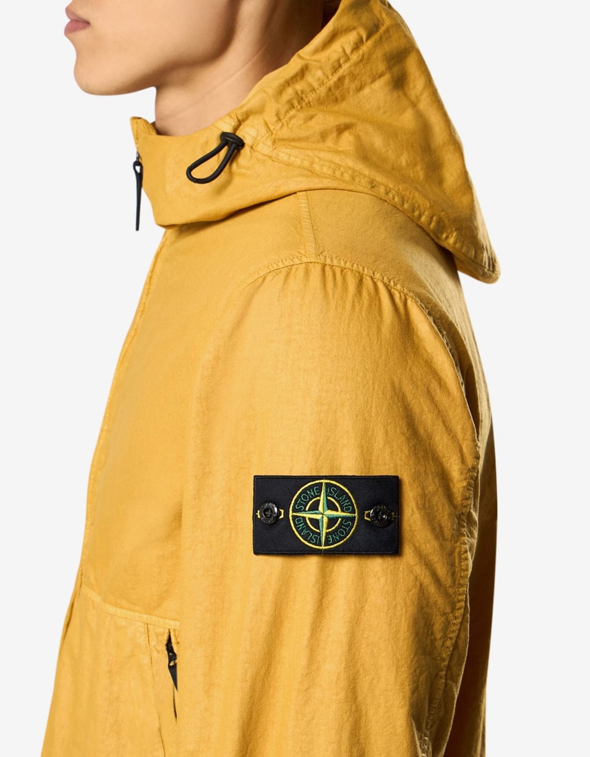Stone Island Yellow Nylon Panama-TC Jacket L1S154100053S0069V0034