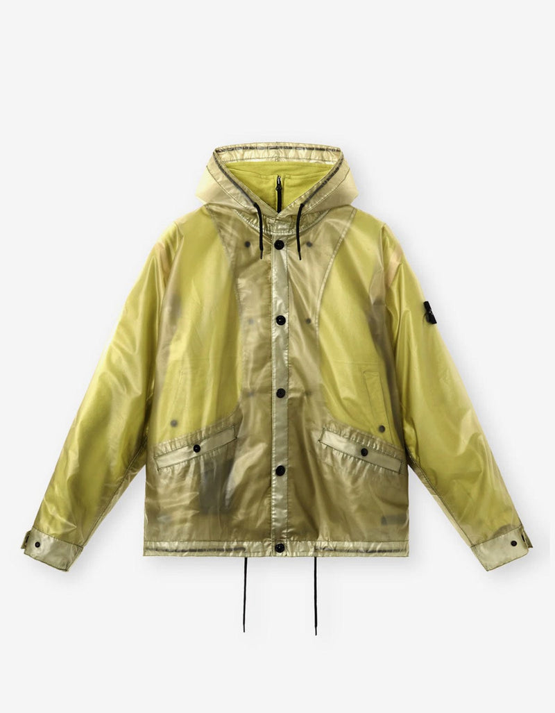 Stone Island Yellow Translucent Detachable Short Parka K2S154100085 V005D