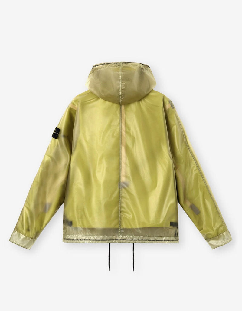 Stone Island Yellow Translucent Detachable Short Parka K2S154100085 V005D